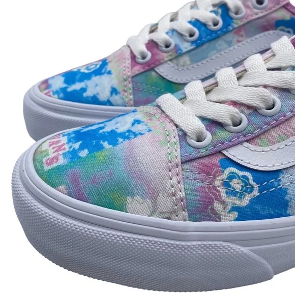 Vans Shoes Old Skool VR3 Sneakers Sunny Day USA Pink Blue Low Top Skate Casual - Picture 3 of 13